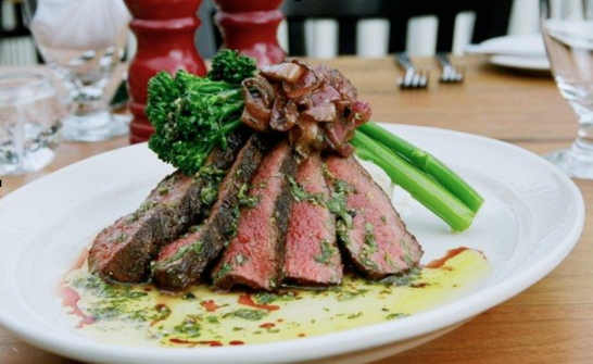 steak on a plate 