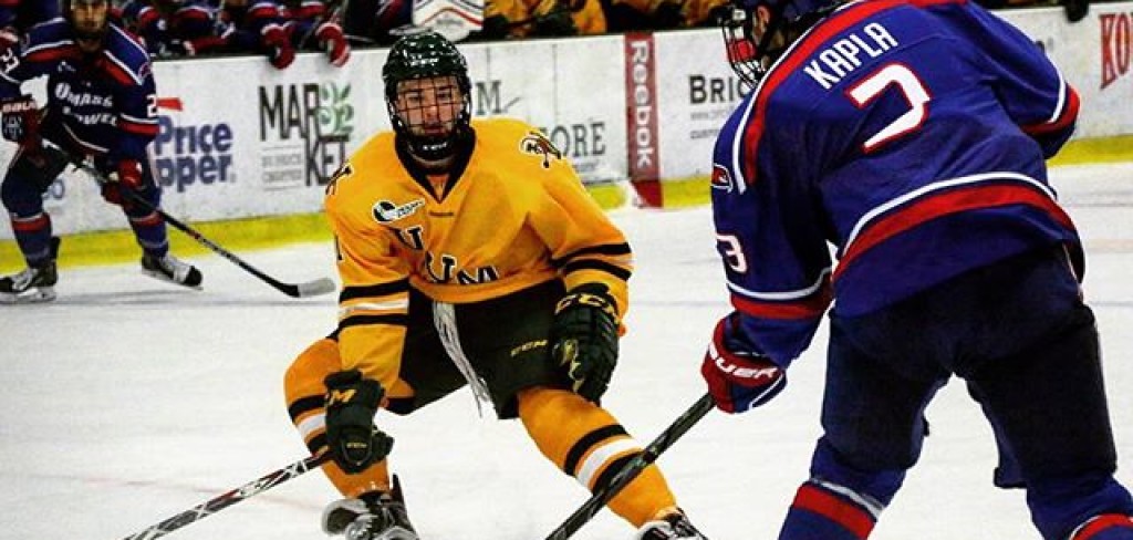 image of UVM hockey player