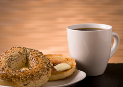 Image result for bagels and coffee