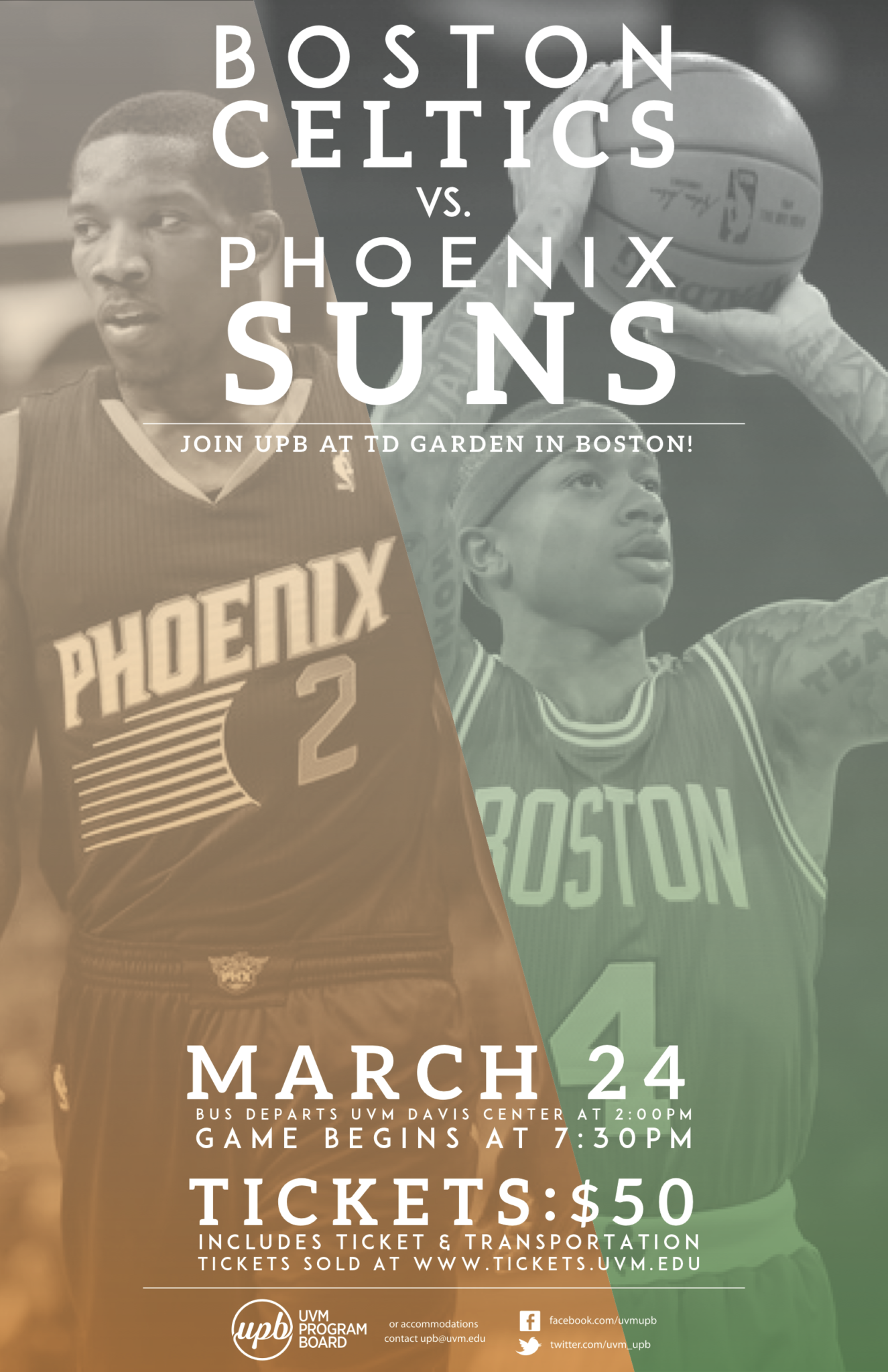 Boston Celtics vs. Phoenix Suns UVM Bored