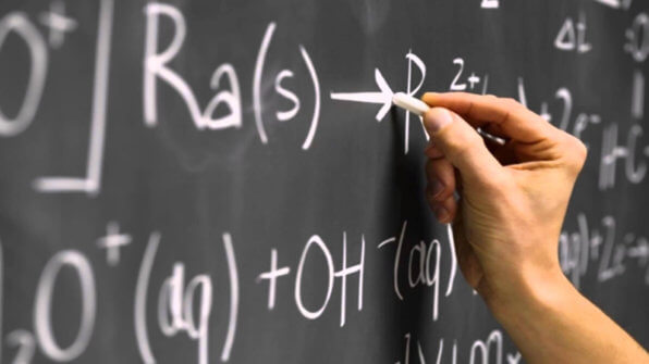 writing on a chalkboard