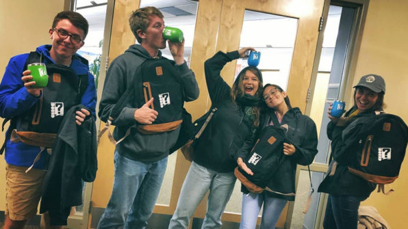 uvm bored team with their giveaways