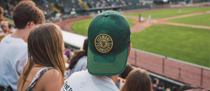 Vermont baseball hat with field