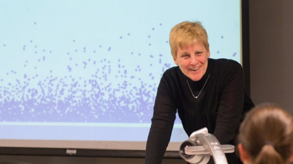 joan rosen bush teaching a class