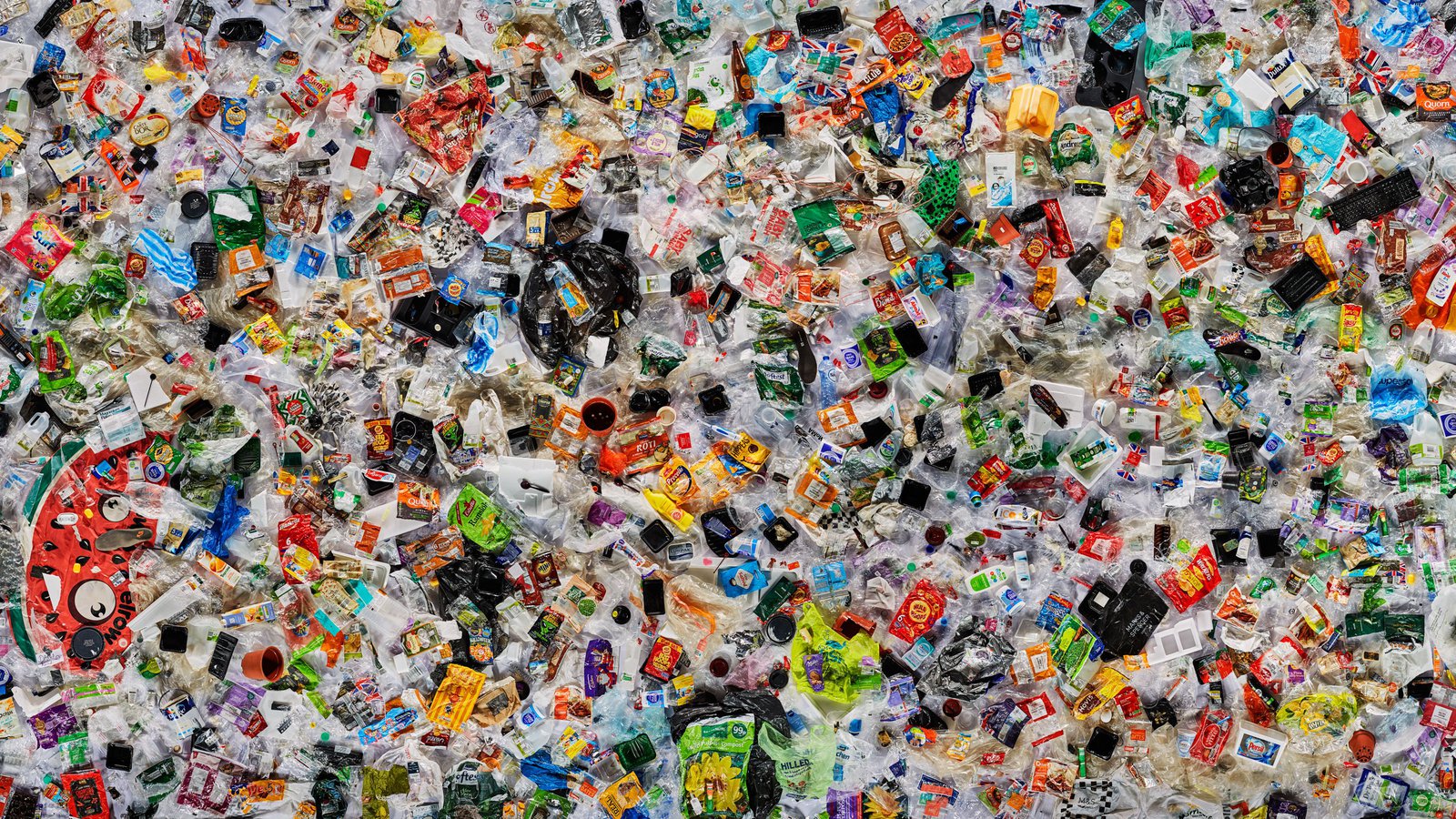 A colorful example of plastic art