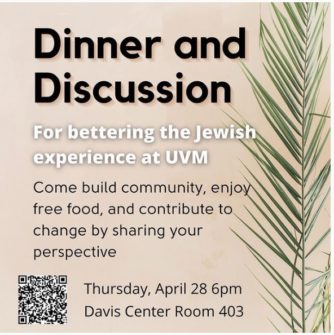 thumbnail for Dinner and Discussion: For Bettering the Jewish Experience at UVM
