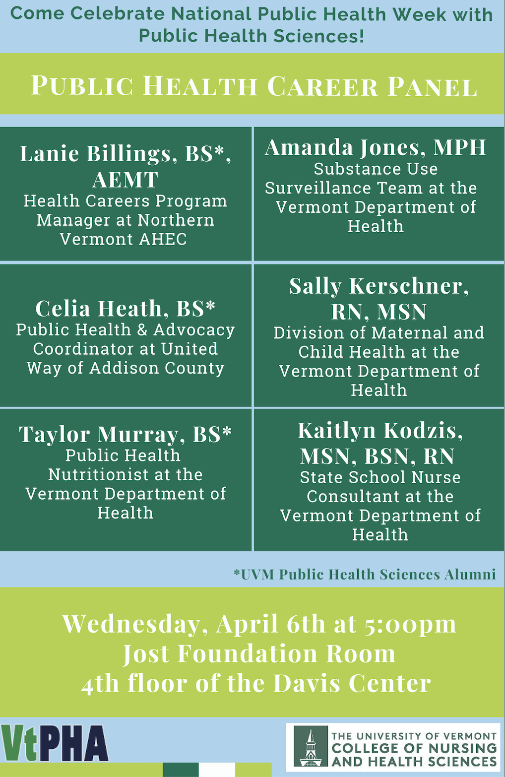 public-health-career-panel-uvm-bored