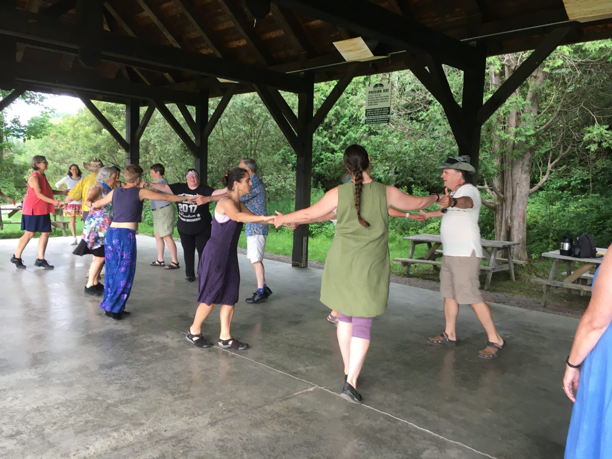 English Country Dance Outdoors UVM Bored