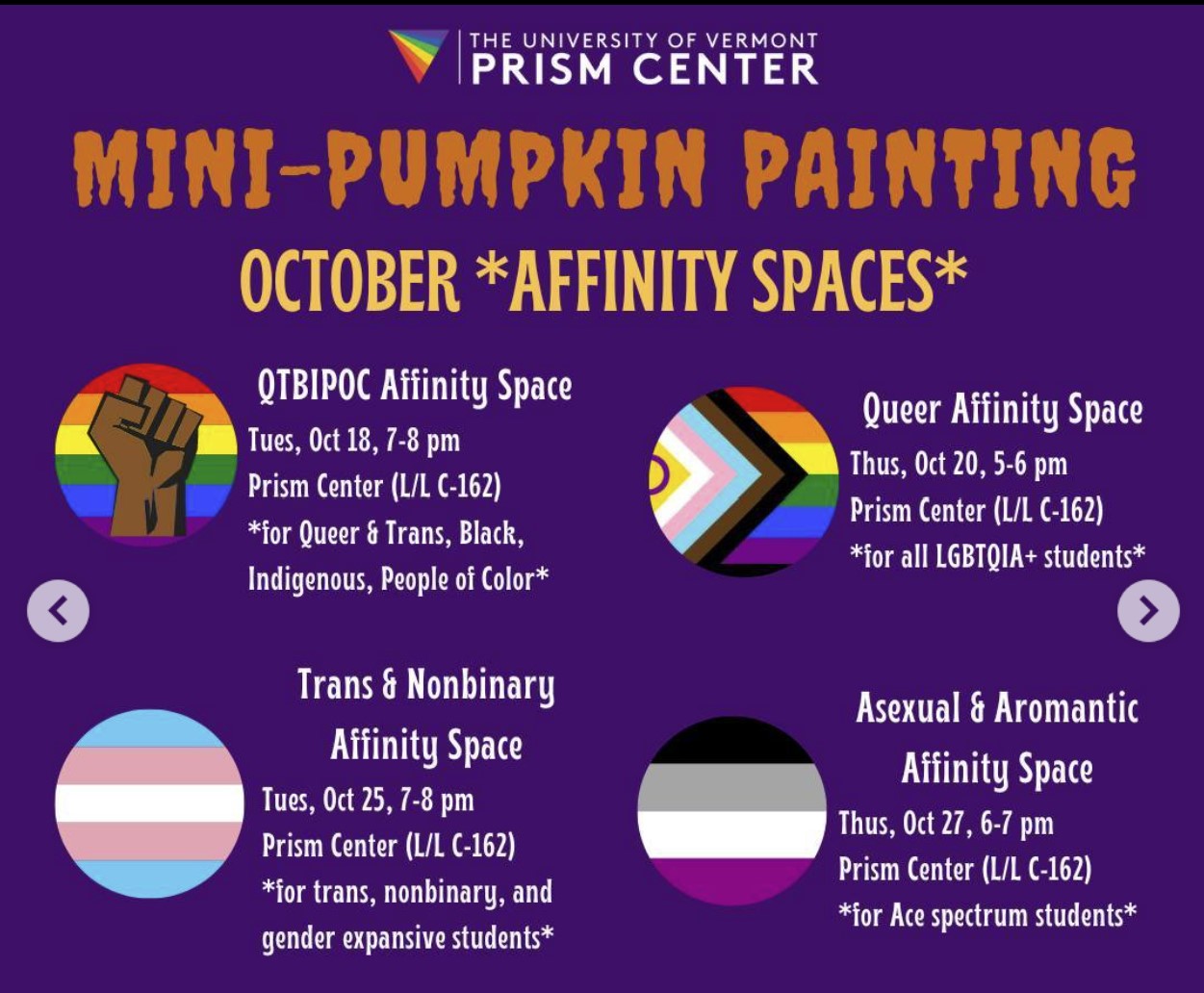 A poster talking about 4 different pumpkin painting events