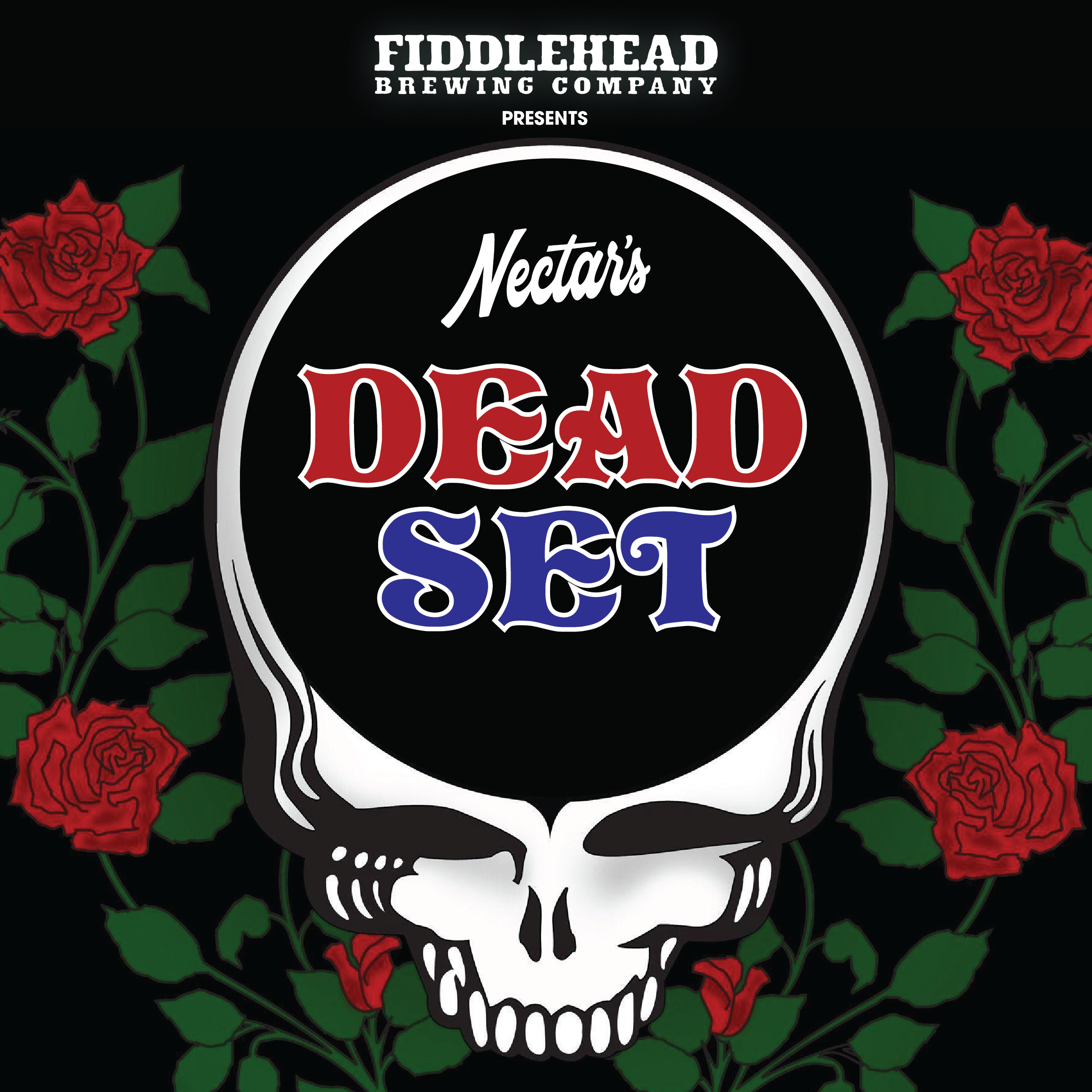 Poster for an event titled "nectar's dead set"