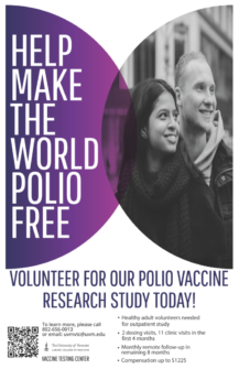 thumbnail for UVM Larner College of Medicine Polio Vaccine Study Tabling
