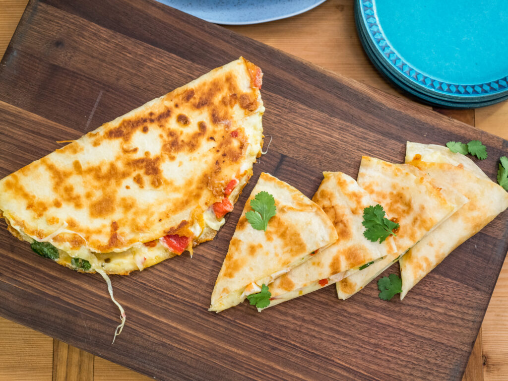 Katie Lee Makes A Shrimp Quesadilla As Seen On Food Networks The Kitchen Uvm Bored 8621