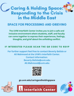 thumbnail for Caring & Holding Space: Responding to the Crisis in the Middle East