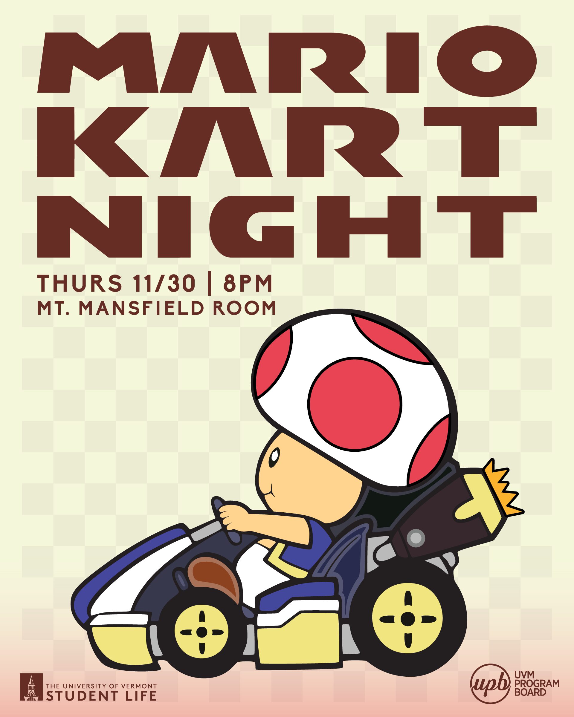 Mario Kart Tournament - UVM Bored