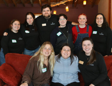 Students and staff posing at 2023 SJGR.